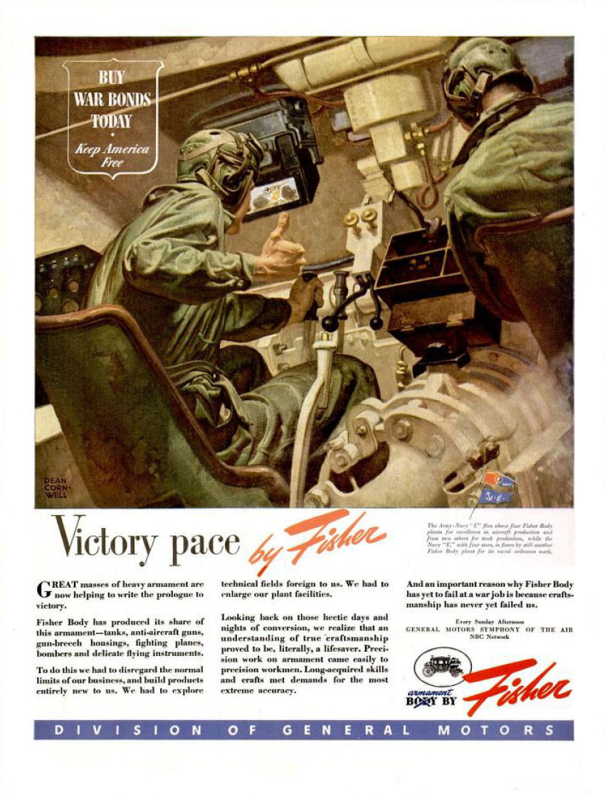 1944 General Motors Auto Advertising